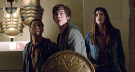 Brandon T. Jackson, Logan Lerman, and Alexandra Daddario star in "Percy Jackson & the Olympians: The Lightning Thief."