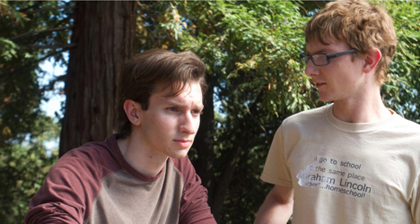 Drew Benjamin Jones (left) and Julian Huguet (right) star in "Always Learning."