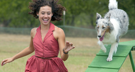 Actress Dora Madison Burge stars in the family film "My Dog the Champion."